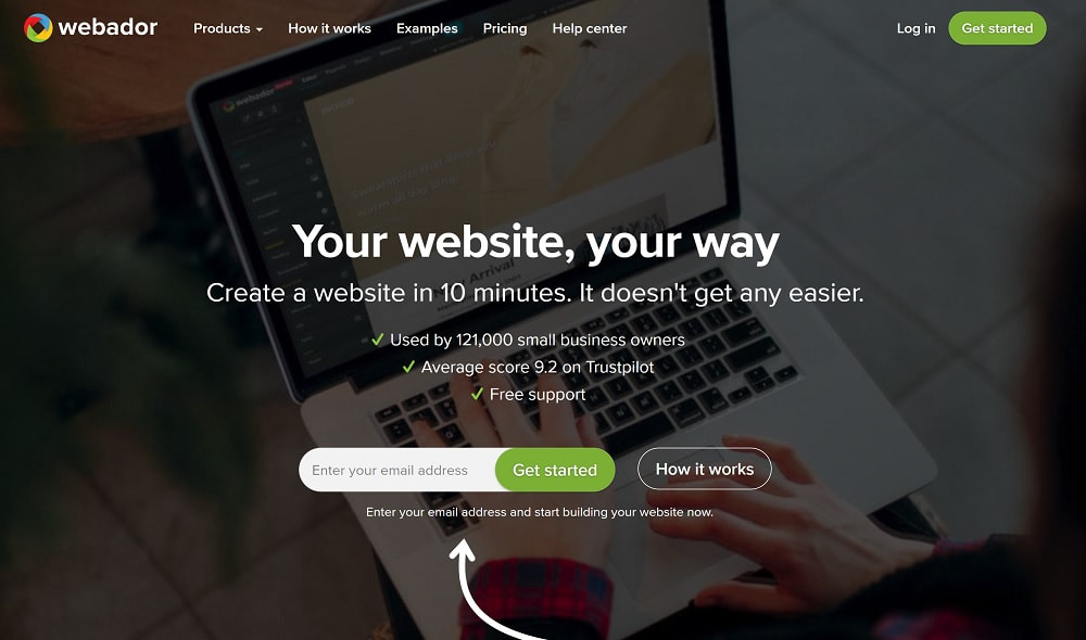 Webador web design platform