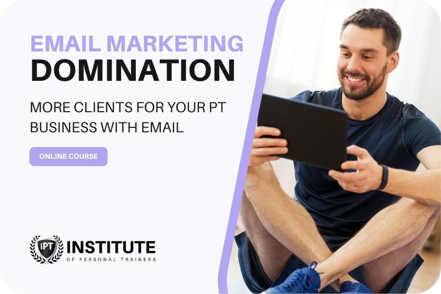 Email marketing for PT's course