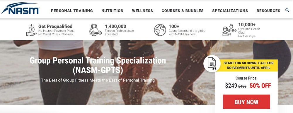 8 NASM Group PErsonal Training Specialization