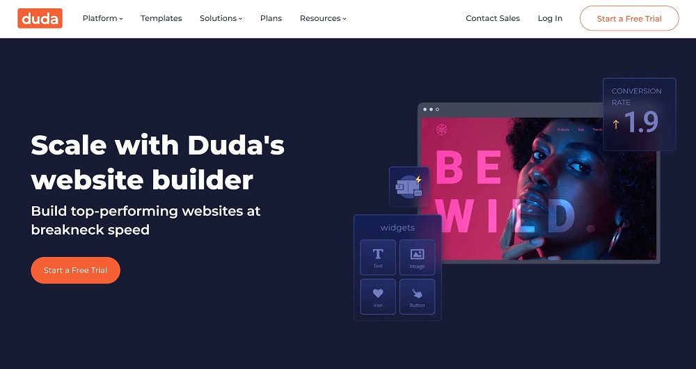 Duda website builder