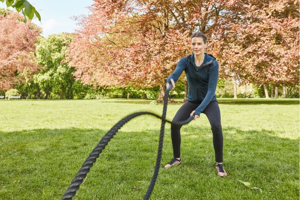 battle rope personal trainer equipment