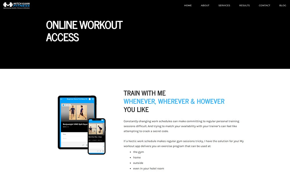 online workouts