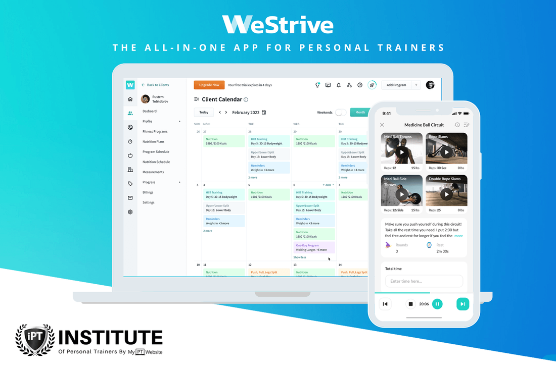 westrive online personal trainer app